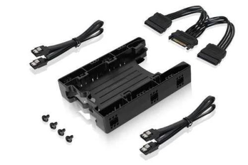 Einbaurahmen Icydock 2x6,3cm Ide/Satad In 3,5" Hdd/Ssd Sw