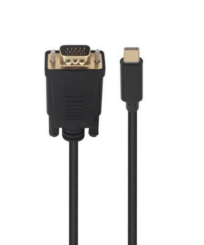 Cabo Ewent EC1052 USB Type-C para VGA 1080p Preto