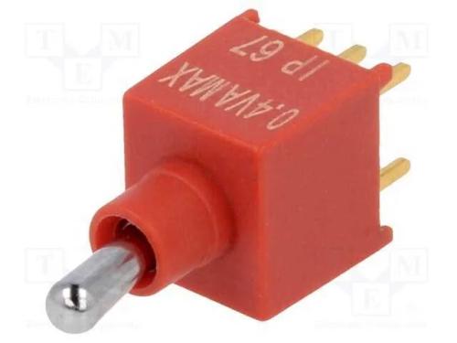 Interruptor: de alavanca, Pos: 2, DPDT, ON-(ON), .