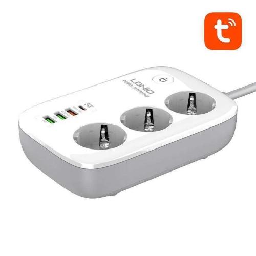 Chytrá Napájecí Lita Wi-Fi Ldnio Sew3452, Tuya (Bílá)