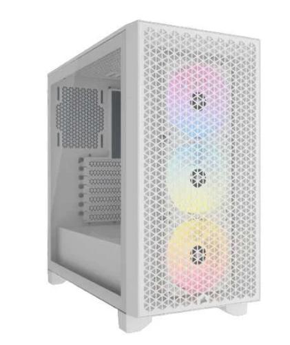 Caixa Atx 3000d Airflow RGB Vidro Temperado Branco - Corsair