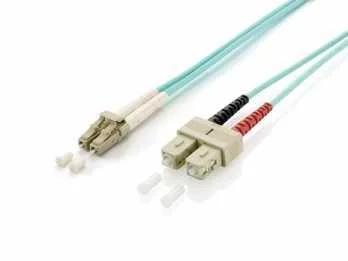 Equip Lwl Patchkabel Lc->sc 15.00m Multimode Duplex Om3 Turq Polybeutel