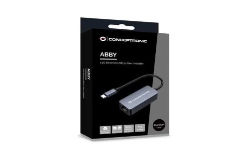 Conceptronic Adapter Usb-C -> Rj45 10/100/1000/2500 0.15m