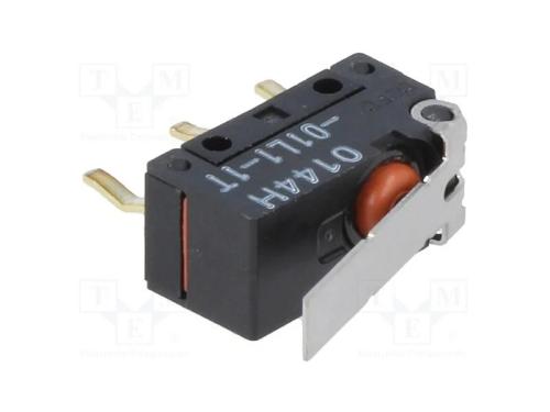 Microinterruptor SNAP ACTION, com alavanca, SPDT,.