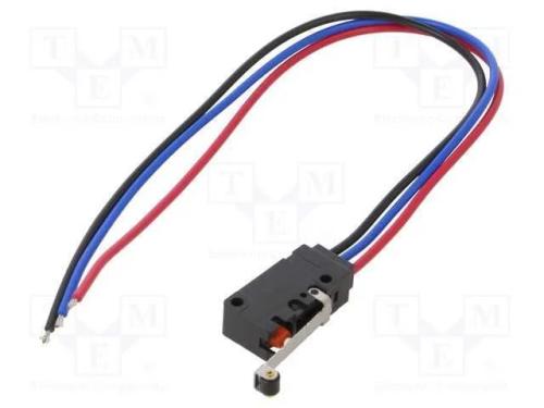Microinterruptor SNAP ACTION, SPDT, 0,1A/30VDC, O.