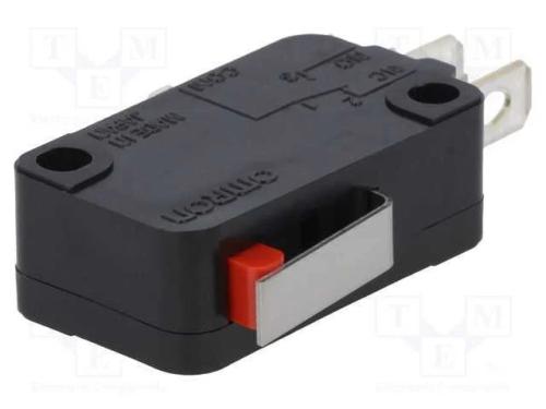 Microinterruptor SNAP ACTION, com alavanca, SPDT,.