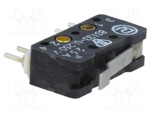 Microinterruptor SNAP ACTION, com alavanca, SPST-.