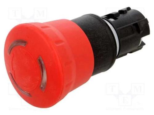 Interruptor: de Segurança, 22mm, Pos.Estáv: 2, Vermelho, Pos: 2