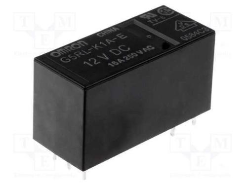 Relé: Eletromagnético, Spst, Ubobina : 12vdc, Icontactos Max: 16a