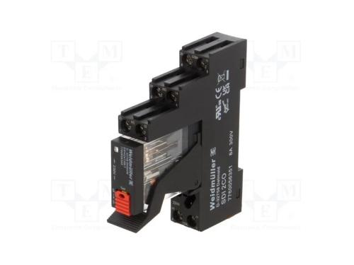 Relé: de interface, DPDT, Ubobina: 230VAC, 5A, pa.