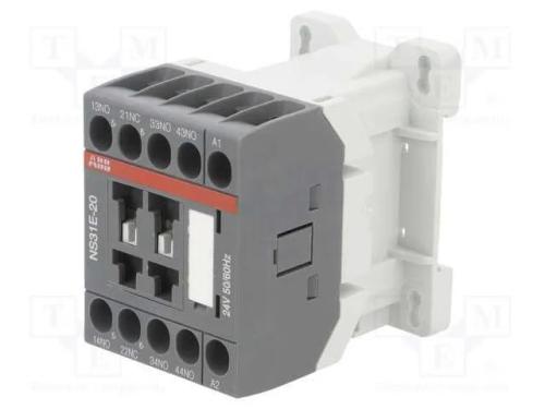 Contator: 4-De Polo, Nc + No X3, 24vac, 3a, Ns, -40÷70c, W: 45mm