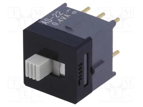 Interruptor Deslizante, Pos: 2, Dpdt, 0,01a/28vac,