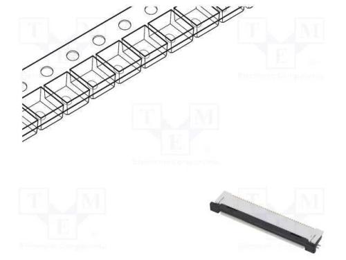 Conector: FFC/FPC, horizontais, PIN: 40, contacto.