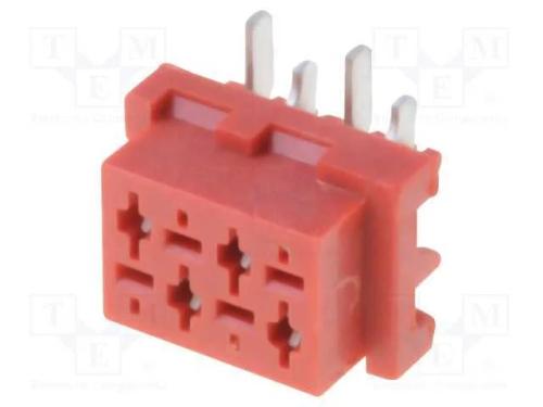 Fio-placa, tomada, fêmea, PIN: 4, SMT, para PCB, .