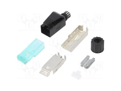 Ficha, RJ45, PIN: 8, Cat: 6a, blindadas, Sistema:.