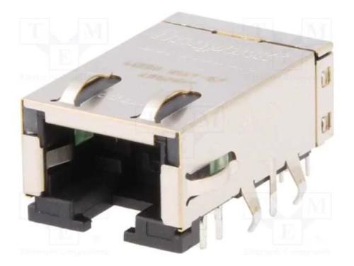 Tomada, RJ45, PIN: 8, blindadas,com díodo LED, Si.