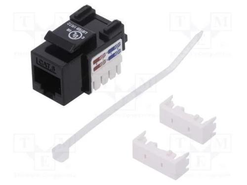 Tomada, RJ45, PIN: 8, Cat: 6, Keystone,não blinda.