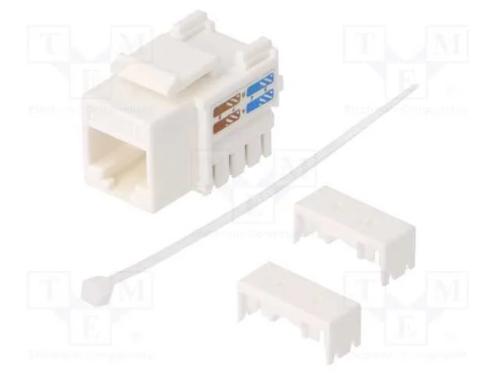 Tomada, RJ45, Cat: 6, Keystone,não blindados, bra.