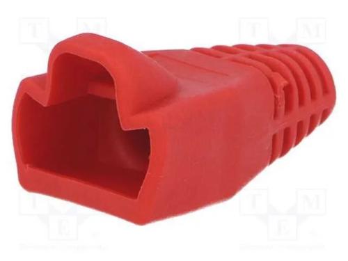 Revestimento de Pino Rj45, 6mm, Vermelho