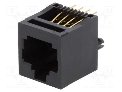 Tomada, RJ45, PIN: 8, Sistema: 8p8c, THT, simples