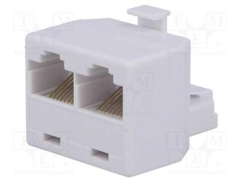 Divisor, Sistema: 8p8c, RJ45 tomada x2,RJ45 ficha