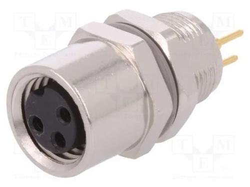 Conector: M8, Fêmea, Pin: 3, Não Blindados, Tomada, Ip67, 60v