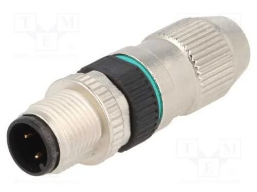 Ficha, M12, Pin: 4, Macho, Código A-Devicenet / Canopen, com Cabo