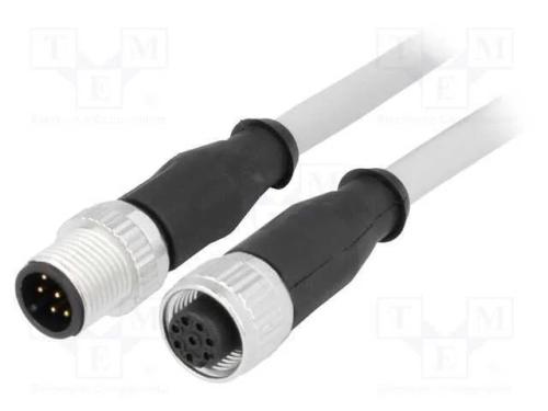 Cabo para Sensores/Automatização, Pin: 8, M12-M12, 2m, Pino, Pino