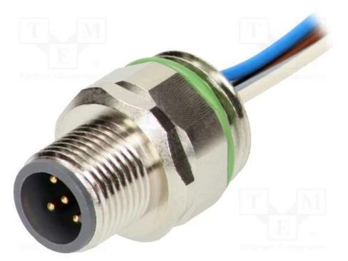 Tomada, M12, Pin: 5, Macho, Código A-Devicenet / Canopen, Fios