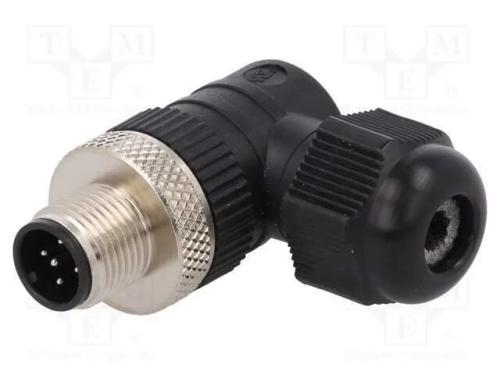 Ficha, M12, Pin: 5, Macho, Código A-Devicenet / Canopen, com Cabo
