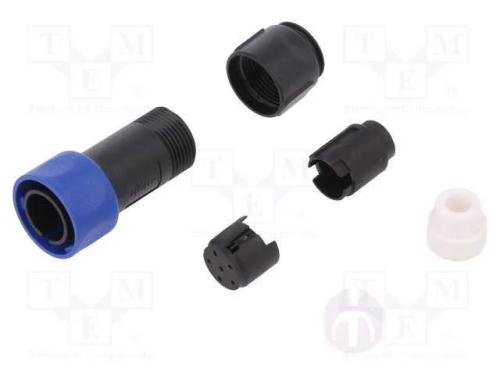 Conector: redondos, ficha, macho, PIN: 6, sem con.