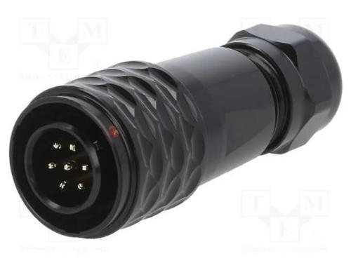 Ficha, SA12, macho, PIN: 7, IP67, 4÷6,5mm, 5A, so.
