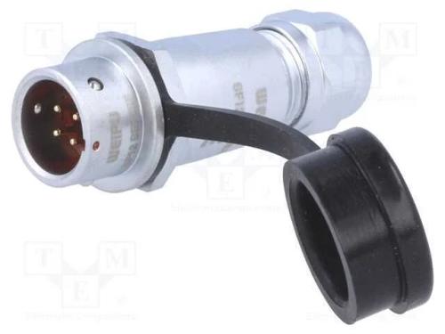 Ficha, SF12, macho, PIN: 4, IP67, 4÷6,5mm, 5A, so.