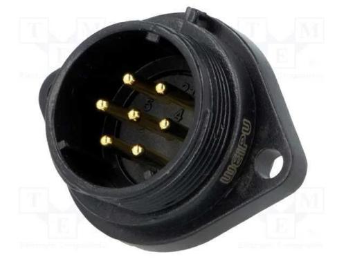 Tomada, SP21, macho, PIN: 7, IP68, 15A, solda, 50.