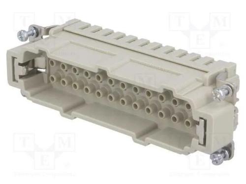 Conector: Hdc, Macho, Han E, Pin: 24, 24+Pe, Tamanho 24b, Cerrar