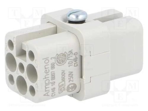 Conector: Hdc, Inserto de Contatos, Fêmea, C146,Heavymate D