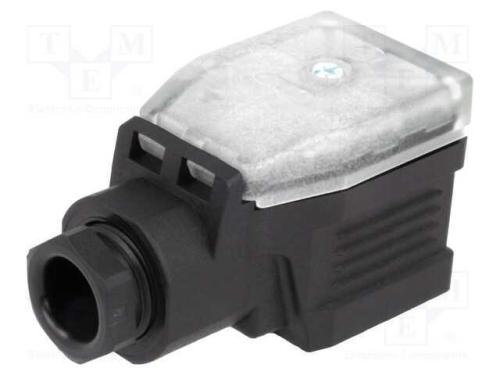 Conector: de Válvulas, Ficha, Formato A, 18mm, Fêmea, Pin: 4, 1,5mm2