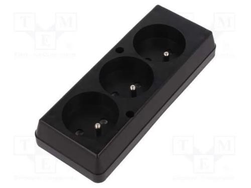 Conector: de alimentação, fêmea, multiplicador, 2.