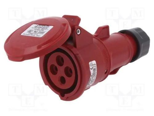 Conector: de alimentação AC 3 fases, tomada, fême.
