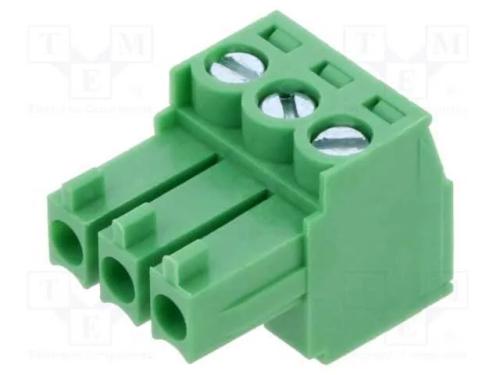 Conector: Bloco Terminal Separ&aacute;vel, Ficha, F&ecirc;mea, Simples, 300v