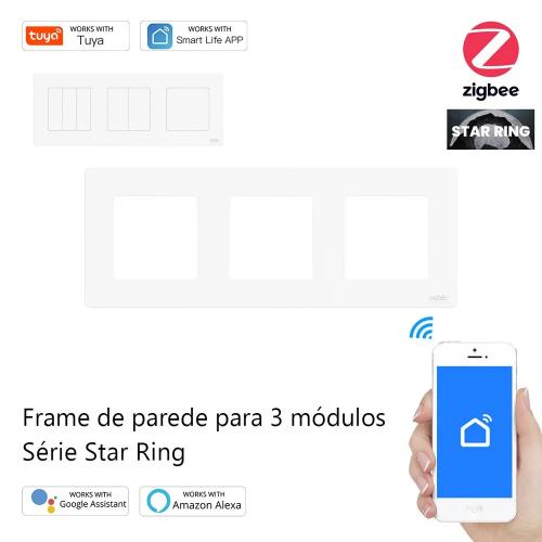 Frame de Parede para 3 Módulos Série Ring Star