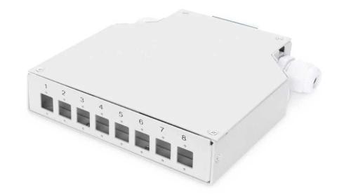 Digitus Hutschienen Spleißbox Für 8 Lc/Dx Kupplungen