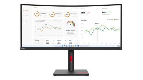 Monitor Curvo 34" T34w-30 Wide Quad Hd Preto - Lenovo