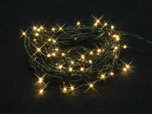 Burstlight LED - 20 M - 220 Warm White Lamps (44 Flash) - Green Wire - 24 V