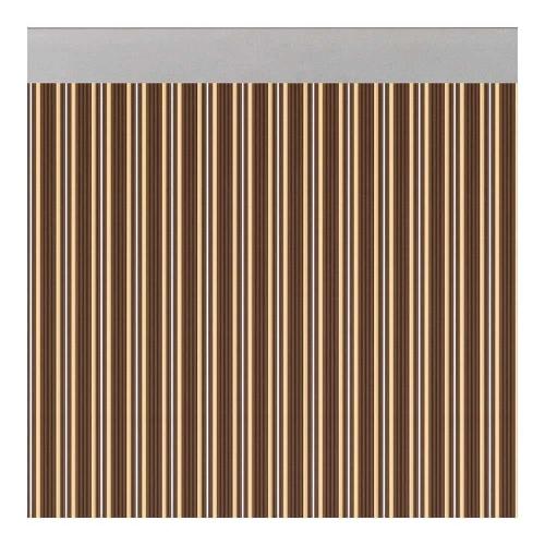Cortina Per Porta Modelo "Ferrara" Opaca Castanho-Marfim 90x210cm M63122 Acudam