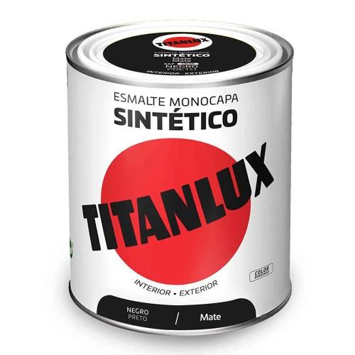 Esmalte Sintético Monocamada Mate Preto 750ml Tit.
