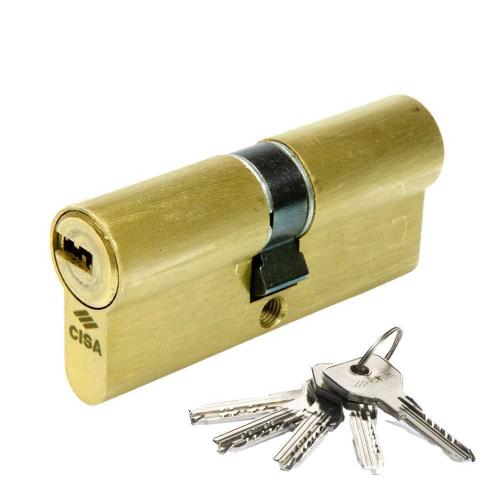 Cilindro Asix 30x40mm Latão 1.0e300.12.0.0000.C5 Cisa