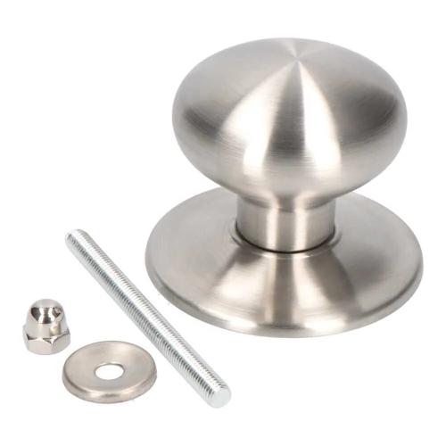 Bl&iacute;ster Ma&ccedil;aneta Porta Liso Pp02 70mm Inox. Micel