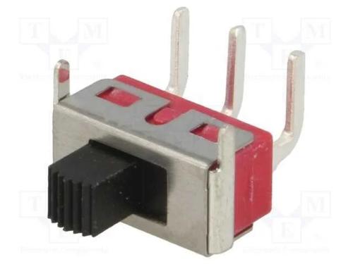Interruptor: de corrediça, Pos: 2, SPDT, 3A/250VA.