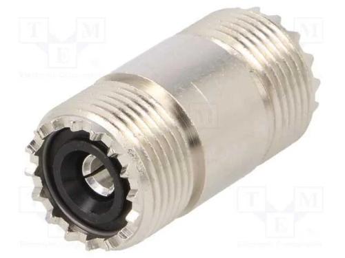 Conector, UHF fêmea,em ambos os lados, simples